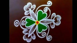 Very easy and Beautiful beginners rangoli kolams  latest mini muggulu collection  trendy rangoli