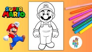 Coloring Super Mario  Super Mario Movie Coloring Page