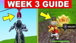 Fortnite WEEK 3 CHALLENGES GUIDE – RIDE A ZIP LINE SECRET BATTLE STAR WEEK 3 RING A DOORBELL