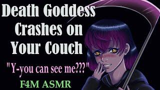 F4M Death Goddess Crashes on Your Couch ASMR reverse comfort asmr