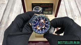 Обзор часов CURREN 8363 Chronograph Blue Gold 47mm