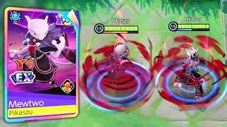 Mewtwo X & Y Default vs Dark Lord Style Holowear Comparison - Pokemon Unite