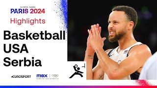 THRILLER IN PARIS   USA vs Serbia Mens Basketball Semi-Final Highlights  #Paris2024 #Olympics