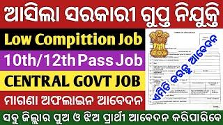 ଆସିଗଲା ସରକାରୀ LDC MTS ନିଯୁକ୍ତି ️ 10th Pass Govt Jobs 2024 Odisha  12th Pass Govt Jobs 2024 Odisha