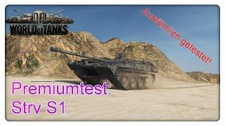 Stiftung Premiumtest Strv S1 World of Tanks - Gameplay - Deutsch