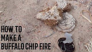 How to Make a Buffalo Chip Fire