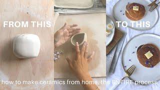 HOW I MAKE CERAMICS AT HOME the entire pottery process  lolita olympia