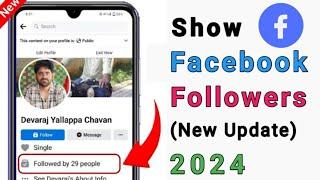 How to Show Followers on Facebook 2024  Facebook Followers Settings 2024