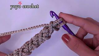 جديد  كروشية يد شنطة رائعة  بأسهل طريقة للمبتدئين  بأى خيوط easy crochet hand bag#يويو_كروشية