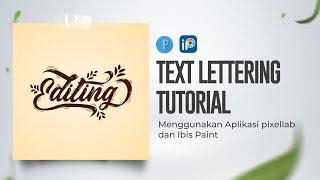 TUTORIAL MEMBUAT TEXT LETTERING GAMPANG BANGETT ‼️