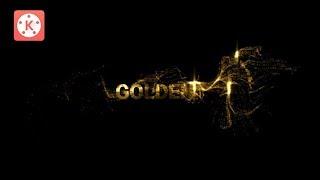 KineMaster Tutorial - How to Create an Opening Video Gold Particles Text