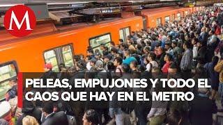 ¡Un deporte extremo Recorrimos las líneas más saturadas del metro de la CdMx