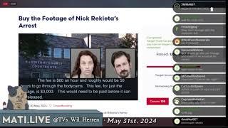 NICK REKIETA ARREST BODYCAM VIDEO PAID FOR JERSH EXPLAINS HOW FUNDS WERE RAISED. APRIL CAN HELP