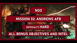 C&C 3 Tiberium Wars - NOD - Mission 02 Andrew AFB - Hard - All bonuses and intel