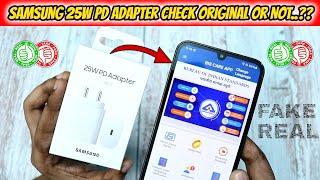 Samsung 25W PD Adapter How to Check Samsung Charger is Original or Not..??