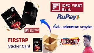 IDFC Bank 1st Tap Card UnBoxing full details in Tamil@Tech and Technics