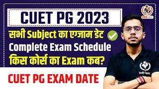 CUET PG 2023 All Exam Dates Complete Video Must Watch Complete Schedule for CUET PG 2023