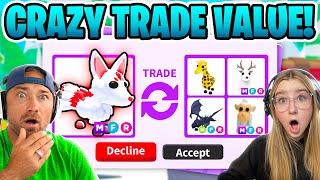 Trading The BEST NEW WINTER MEGA in Adopt ME Roblox