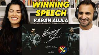 Winning Speech Music Video Karan Aujla  Mxrci  Latest Punjabi Songs 2024 - REACTION