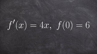 Find the integral with a given condition