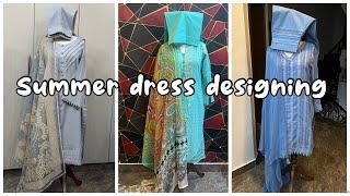 Designing for summer dresses  chikan kari + karandi +doria lawn stuff  dresses for sale