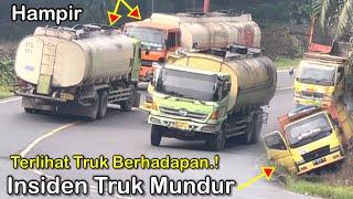 Terpantau Truk Hampir Laga Insiden Di Bukit Kodok