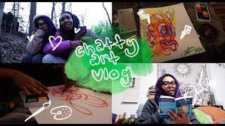 busy day in my life  chatty art vlog and cooking ‍