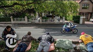 Two Rivals Compete In The Isle Of Man TT Motorcycle Race  The New York Times