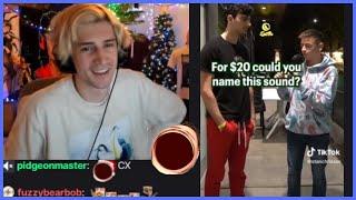 xQc reacts to Ice Poseidon in random TikTok