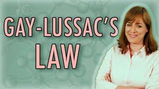 Chemistry  Gay-Lussacs Law Gas Laws with 2 example problems