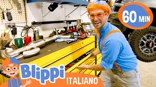 Giornata al garage dei camion con strumenti  Blippi in Italiano  Video educativi per bambini