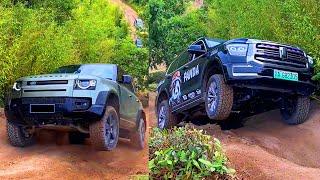 GWM Tank 500 3.0T V6 vs Land Rover Defender 110 3.0L and Tank 400 v tank 300 v Jeep Wrangler Rubicon