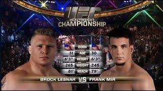 Free Fight Brock Lesnar vs Frank Mir 2