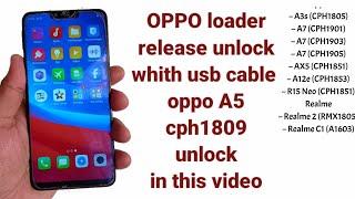 oppo a3s A5A7 unlock USB cable new update realese  just canect edl mode reset done