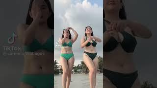 Two Filipina Milfs dancing on the beach #asmr #trending