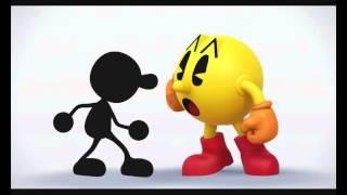 Super Smash Bros. 3DS  Wii U - Mr Game & Watch y Pac-Man