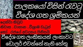 පාලකයෝ විසින් රැවටු වීදේශ ගත ශ්‍රමිකයන් .තානාපති කාර්යාලය මේ දේ නොකරොත් සල්ලි එන්නේම නැ