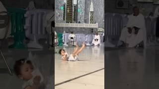 Cute Baby Falling in Al Haram Makkah #shorts #hajj2023 #viral