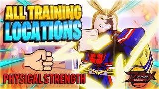 Roblox Anime Fighting Simulator All Training Areas - Strength Edition