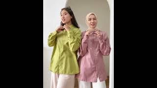 Atasan wanita by DZAKIRAH ready #fashion #atasanwanita #kemejawanita #ootd