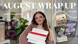 i read the BEST BOOKS EVER in august ️🪴 *monthly wrap up*