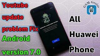 ALL Huawei FRP BYPASS android 7.0 Youtube Update Fix without Flashing  New Method Y6 pro 2017 FRP.