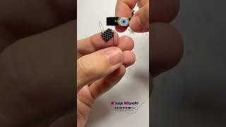 Tutorial anillo miyuki con ojito.. Peyote impar