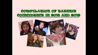  TAENNIE  COMPILATION OF JENNIE AND TAEHYUNG COINCIDENCE IN 2018 AND 2019