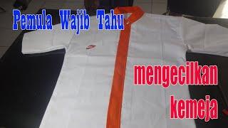 begini cara termudah permak baju kemeja yang kebesaran