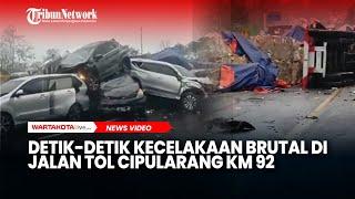 Detik-detik Kecelakaan Brutal di Jalan Tol Cipularang KM 92