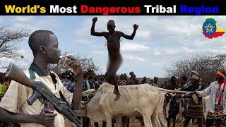 Worlds Most Biggest Marriage ceremony in jungle of Africa  Bull jumping in Hamer Tribe