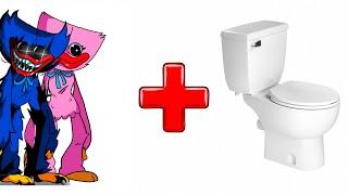 Huggy Wuggy + Kissy Missy + Toilet = ???  FNAF FNF Huggy Wuggy Animation #18