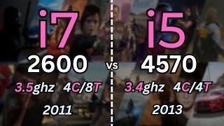 i7 2600 vs i5 4570 Tested in 14 Games 2024  1080p