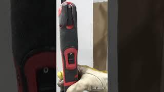 Cut drywall with Milwaukee M12 FUEL Multi Tool